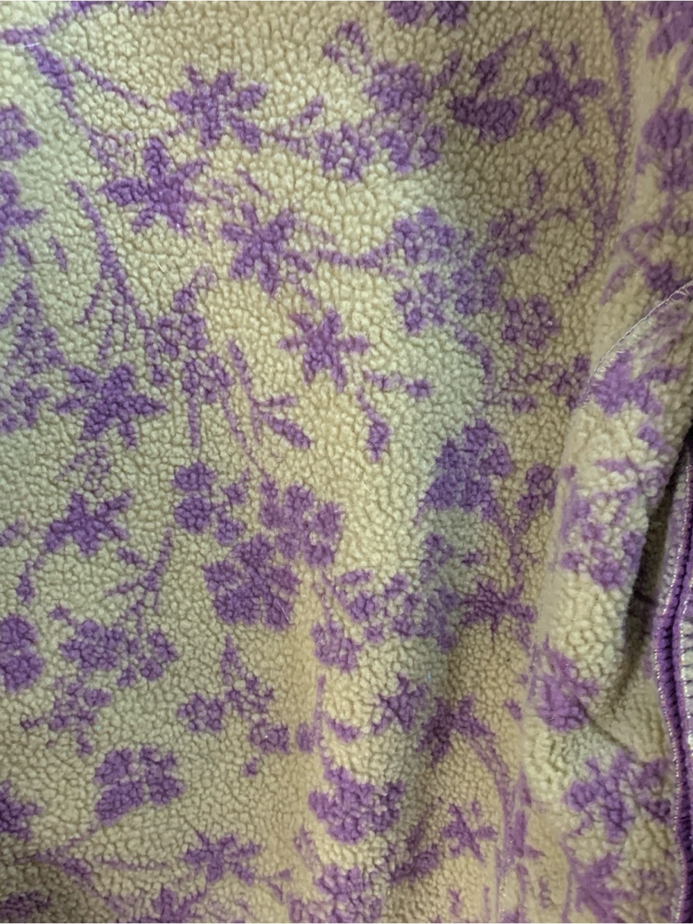 Outback Trading Co Alpine Anorak jacket Women’s S purple fleece floral lined - Picture 3 of 10
